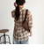 オンブレーチェック柄シャツ