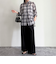 オンブレーチェック柄シャツ