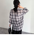 オンブレーチェック柄シャツ