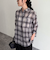 オンブレーチェック柄シャツ