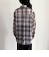 オンブレーチェック柄シャツ