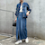 ノーカラーコンパクトデニムジャケット