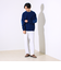 【GLOSTER/グロスター】ソフトモール素材 エルボーパッチ クルーニット