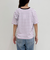 ボーダー無地ワンポイントロゴ5分袖Ｔシャツ