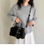 チャーム付横長ボストンバッグ