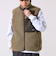 【2WAYで着回せる】【UNISEX】GLOSTER配色別注 TAIONボア×ダウンベスト