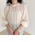 ドット刺繍2ＷAYブラウス