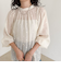ドット刺繍2ＷAYブラウス