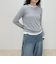 ウールブレンドシアーロンTシャツ