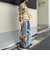 オンブレーチェックキャミビスチェ