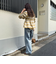 オンブレーチェックキャミビスチェ