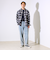【シーズンレス/UNISEX】ケミカルウォッシュ ワイドデニムイージーパンツ