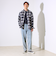 【シーズンレス/UNISEX】ケミカルウォッシュ ワイドデニムイージーパンツ
