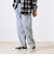 【シーズンレス/UNISEX】ケミカルウォッシュ ワイドデニムイージーパンツ