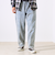 【シーズンレス/UNISEX】ケミカルウォッシュ ワイドデニムイージーパンツ