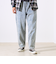 【シーズンレス/UNISEX】ケミカルウォッシュ ワイドデニムイージーパンツ