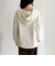 フード付きニットプルオーバー