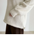 フード付きニットプルオーバー