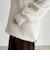 フード付きニットプルオーバー