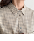 チェック刺繍シャツ