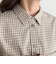 チェック刺繍シャツ