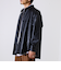 【本革見え/3サイズ展開】UNISEX レザーシャウター フェイクレザーシャツ