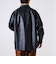 【本革見え/3サイズ展開】UNISEX レザーシャウター フェイクレザーシャツ