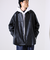 【本革見え/3サイズ展開】UNISEX レザーシャウター フェイクレザーシャツ