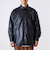 【本革見え/3サイズ展開】UNISEX レザーシャウター フェイクレザーシャツ