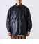 【本革見え/3サイズ展開】UNISEX レザーシャウター フェイクレザーシャツ