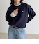 レーススリーブ衿フリルロンTシャツ