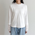 レーススリーブ衿フリルロンTシャツ