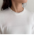 レーススリーブ衿フリルロンTシャツ