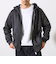 【カルボアシリーズ】UNISEX ワイドジップパーカー