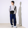 【異素材MIXで着映え】カットジョーゼット パネル切替ロンT