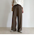 ウールライクイージーセミワイドパンツ