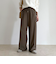 ウールライクイージーセミワイドパンツ