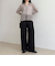 ウールライクイージーセミワイドパンツ