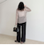 ウールライクイージーセミワイドパンツ