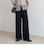ウールライクイージーセミワイドパンツ