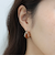 フェイクストーンスクエアピアス