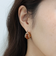 フェイクストーンスクエアピアス