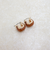 フェイクストーンスクエアピアス