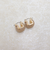 フェイクストーンスクエアピアス