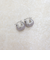 フェイクストーンスクエアピアス