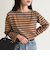 コンパクトボーダーロンTシャツ