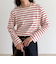 コンパクトボーダーロンTシャツ