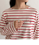 コンパクトボーダーロンTシャツ