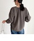 起毛パイピングギャザーブラウス