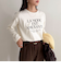 ロゴプリントロンTシャツ